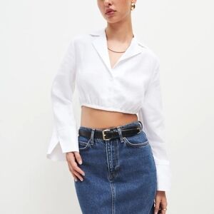 Reformation Nicholas Linen Top Size XS